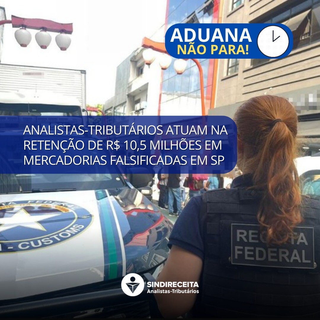 Analistas-Tributários atuam na retenção de R$ 10,5 milhões em mercadorias falsificadas em SP