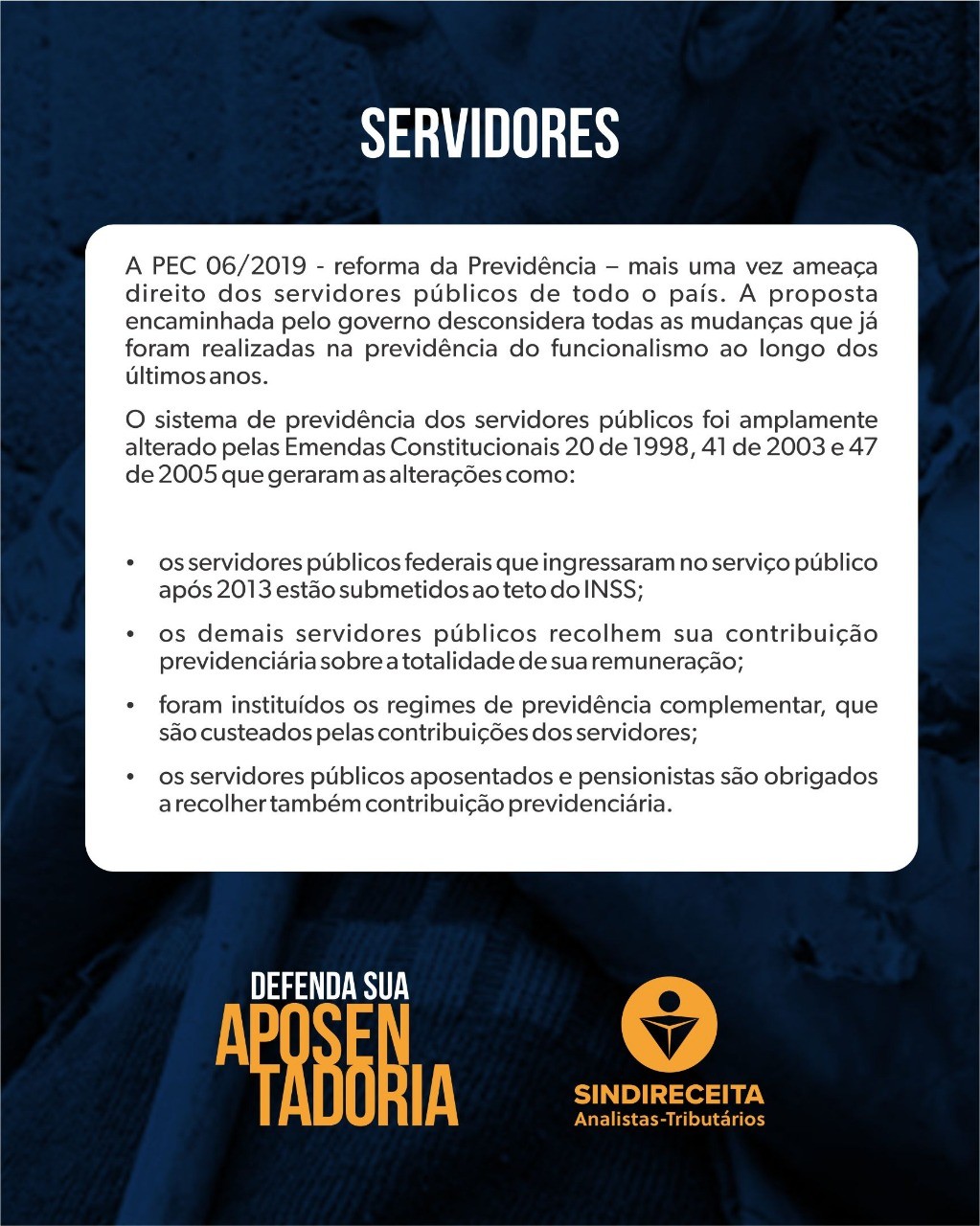 SERVIDORES DEFENDA SUA APOSENTADORIA SINDIRECEITAjpeg